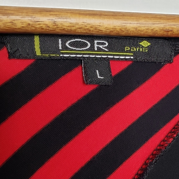 Loir Paris asymmetrical colorblock tunic top EUC L - Picture 5 of 15